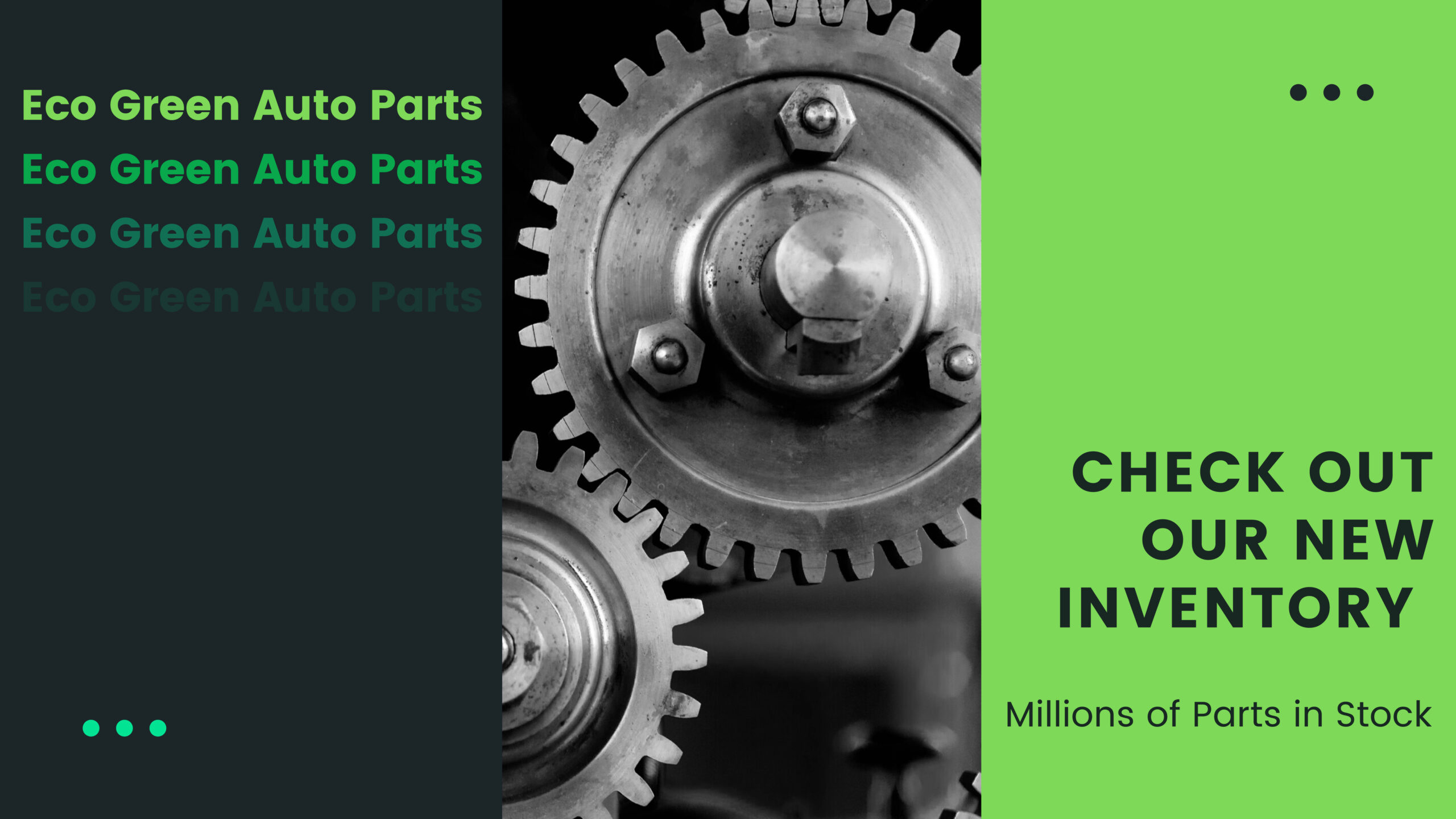 Eco Green Auto Parts: Check Out Our New. Millions of Parts in Stock